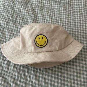UO Tan Smiley Bucket Hat